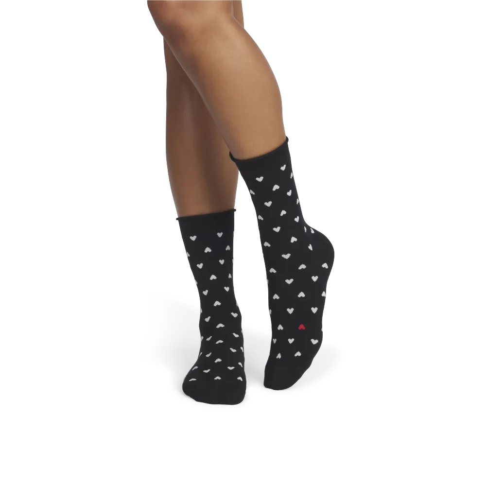 Women¡¯s Hearts Half Calf Sock 4-Pack