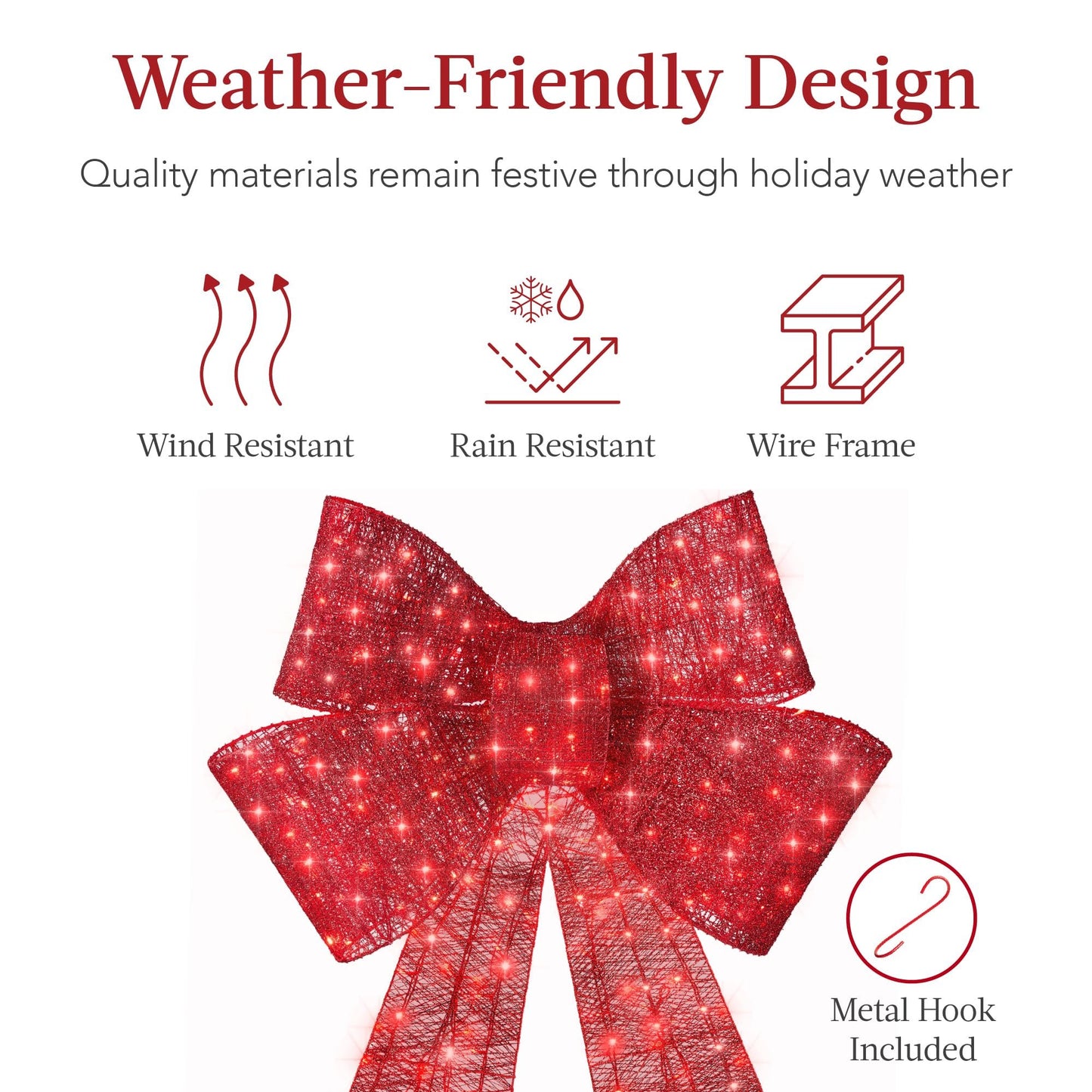 🔥Last day Promotion 49% OFF🎁✨🎄 LIT CHRISTMAS BOW 🎀