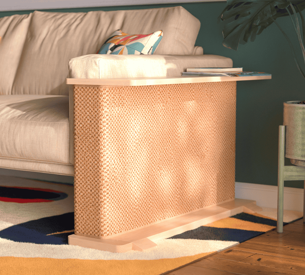 Cat-Friendly Corner Side Table