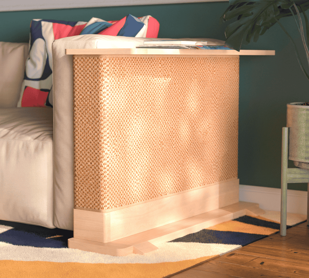 Cat-Friendly Corner Side Table