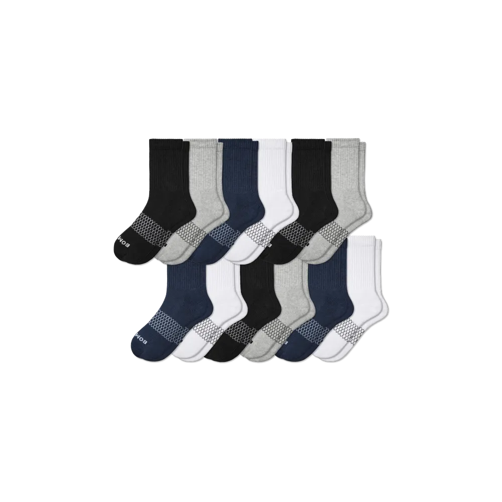 Women's Solids Half Calf Sock 12-Pack