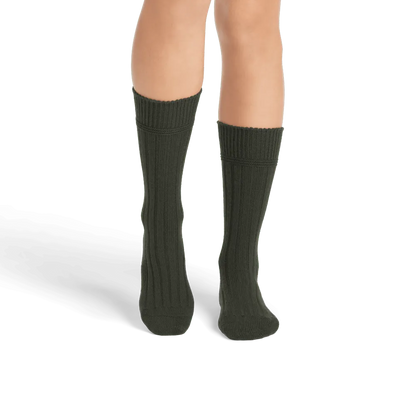 Women's Merino Cashmere Blend Rib Calf Sock 3-Pack