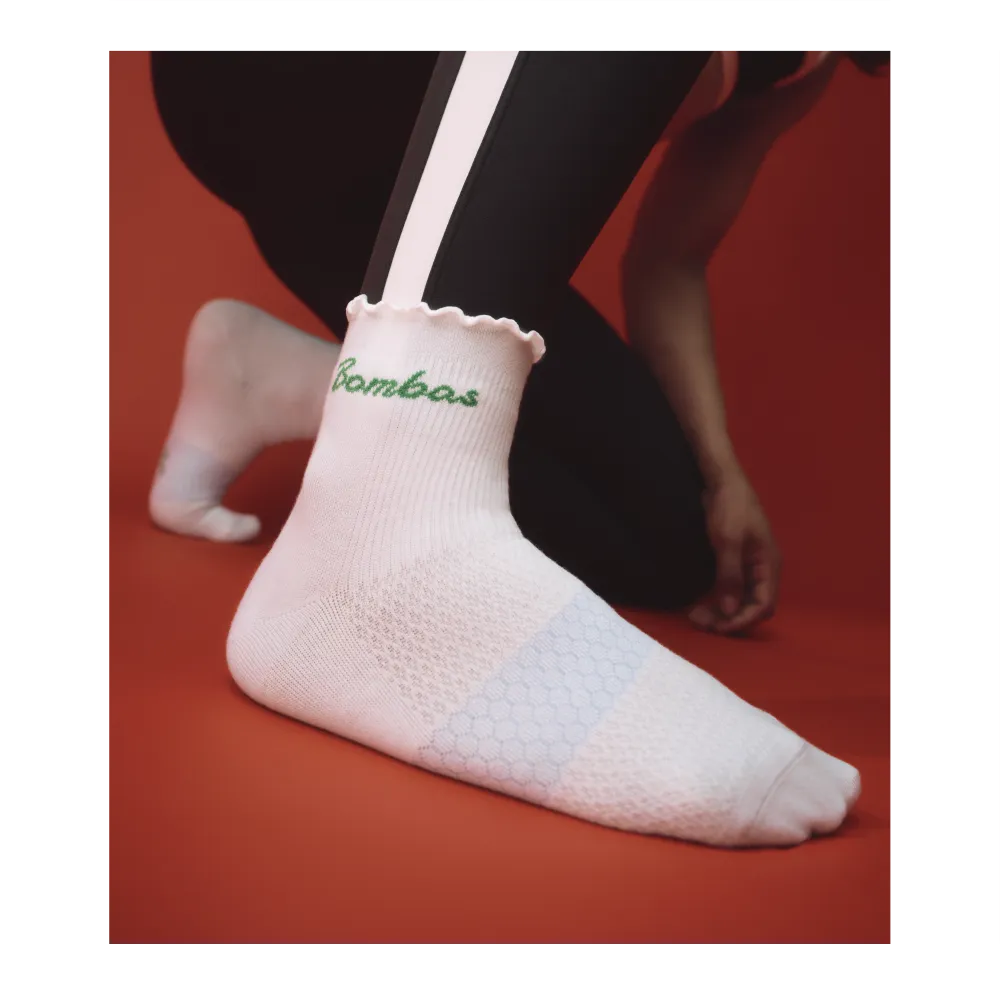 Women¡¯s Ruffle Athletic Quarter Socks