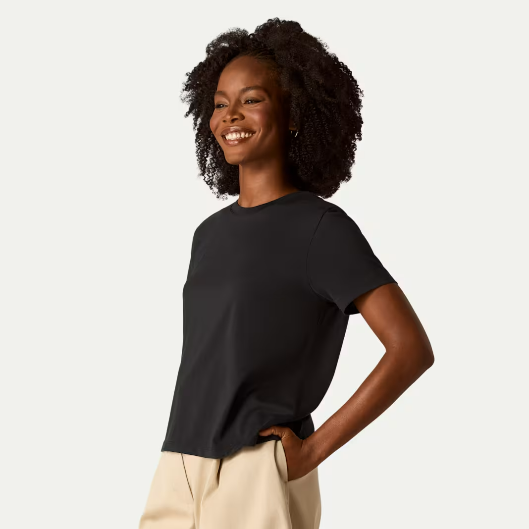 Women's Pima Cotton Crew Neck T-Shirt 3-Pack