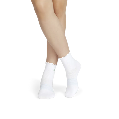 Women¡¯s Ruffle Athletic Quarter Sock 3-Pack