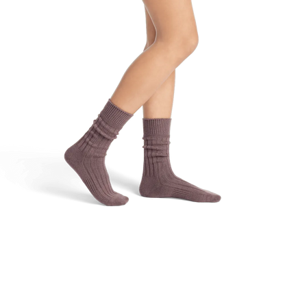 Women's Merino Cashmere Blend Rib Calf Sock 3-Pack