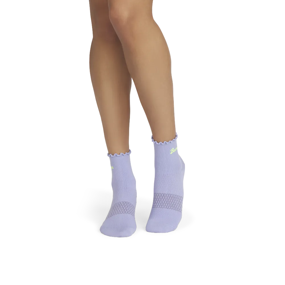 Women¡¯s Ruffle Athletic Quarter Sock 3-Pack