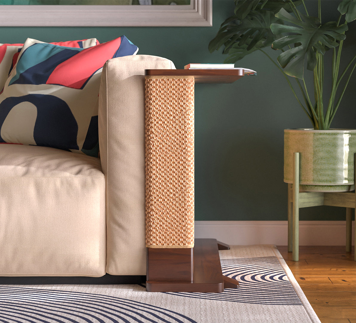 Cat-Friendly Corner Side Table