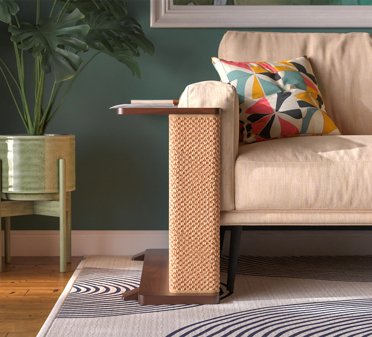 Cat-Friendly Corner Side Table