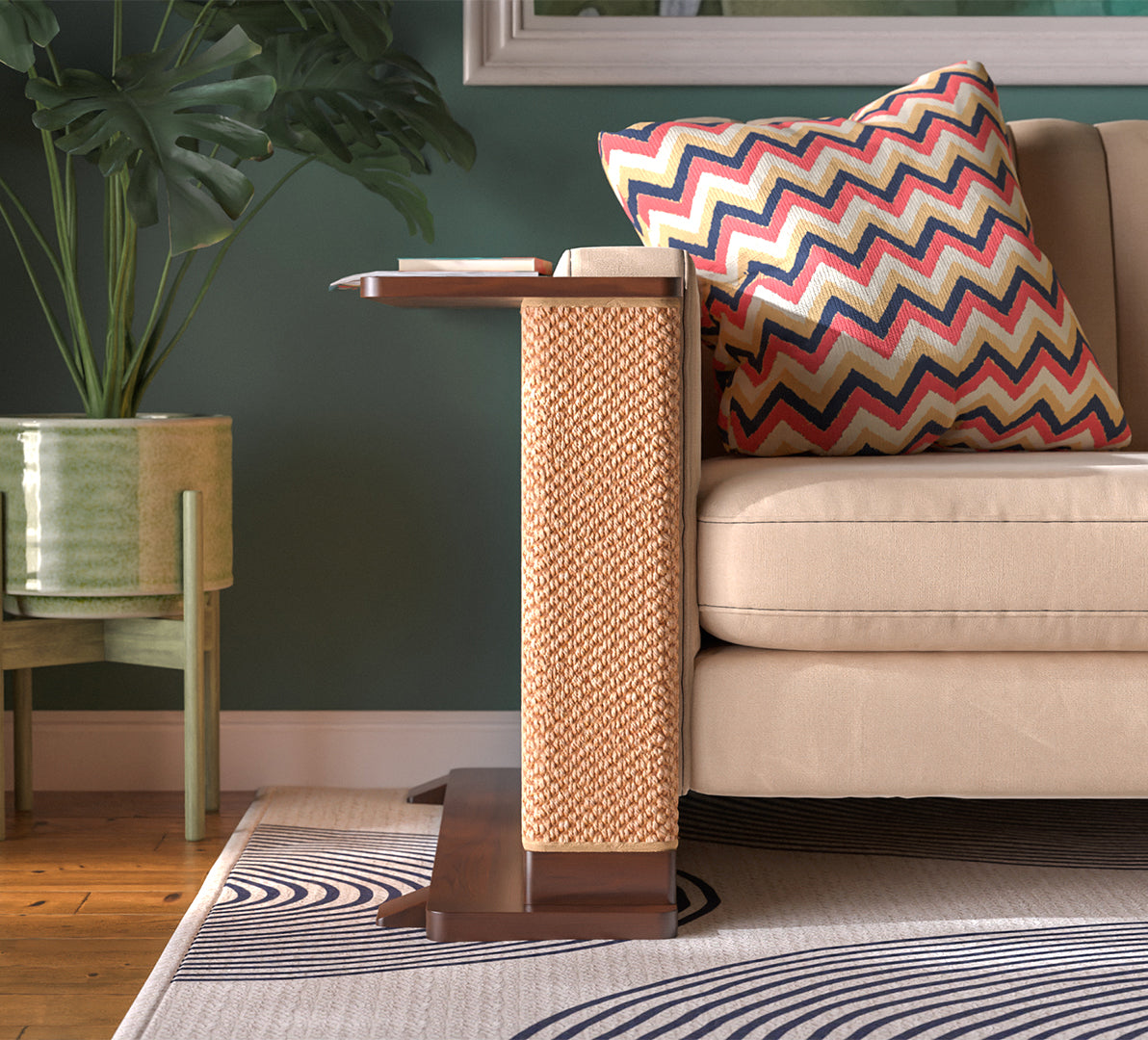 Cat-Friendly Corner Side Table