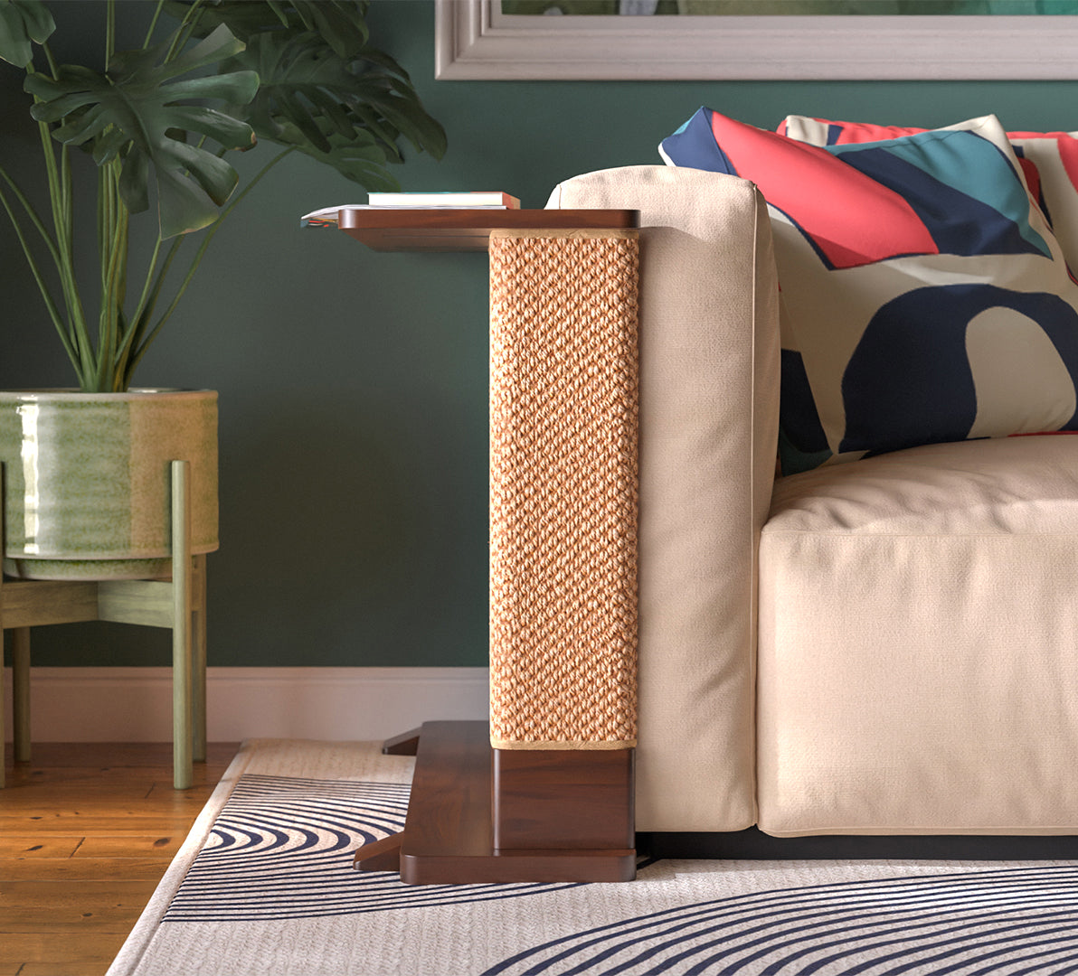 Cat-Friendly Corner Side Table