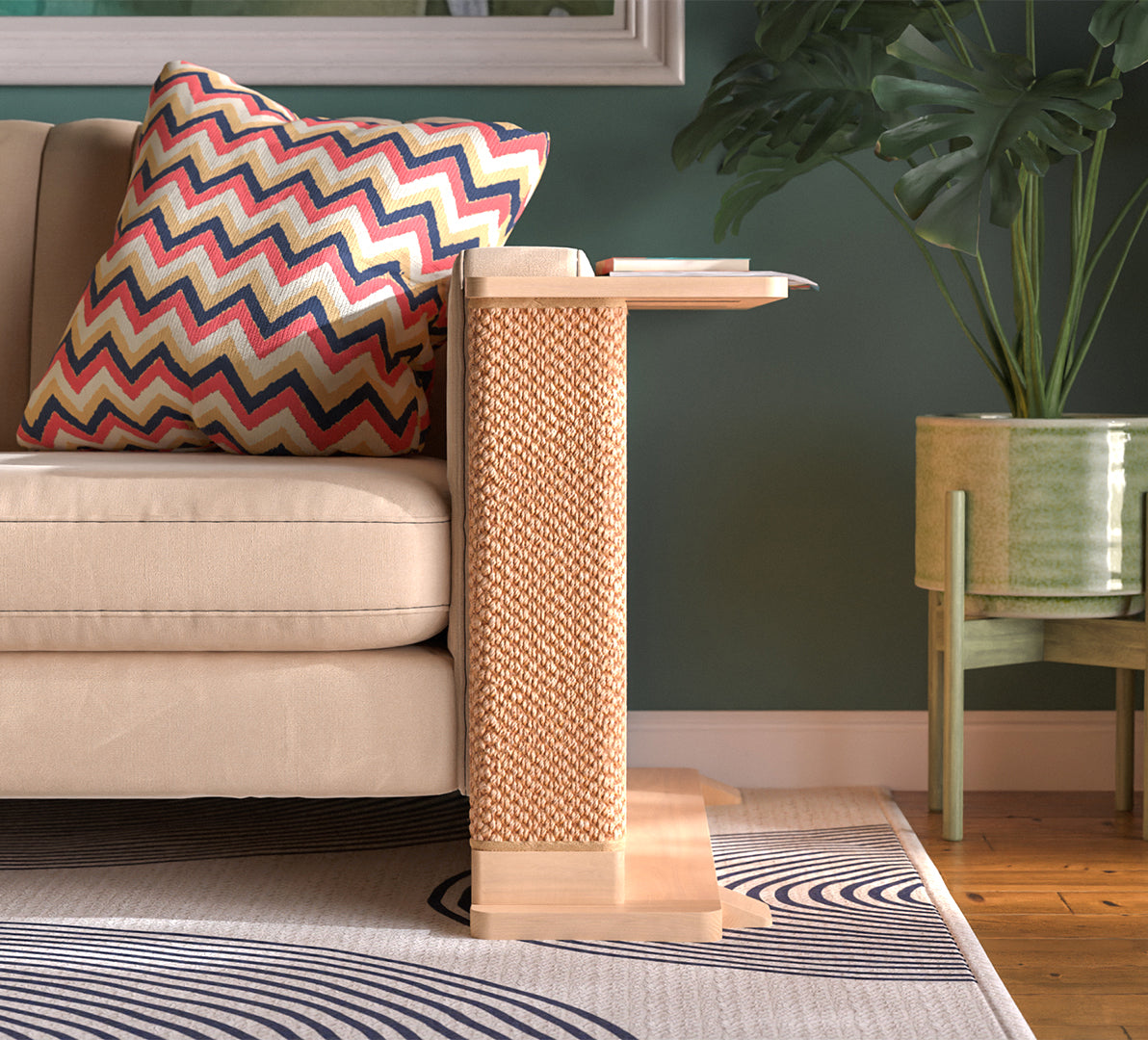 Cat-Friendly Corner Side Table