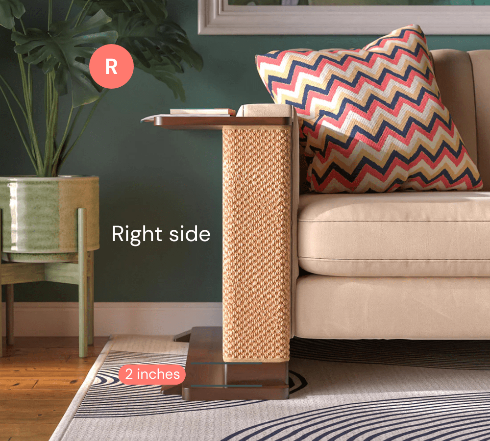 Cat-Friendly Corner Side Table
